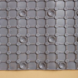 Grey Square Bathroom Mat