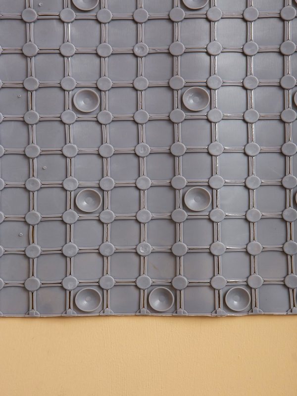 Grey Square Bathroom Mat