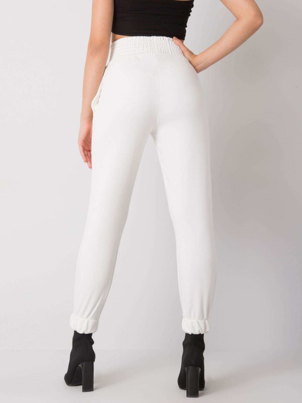 Ecru Ashland High Waist Sweatpants