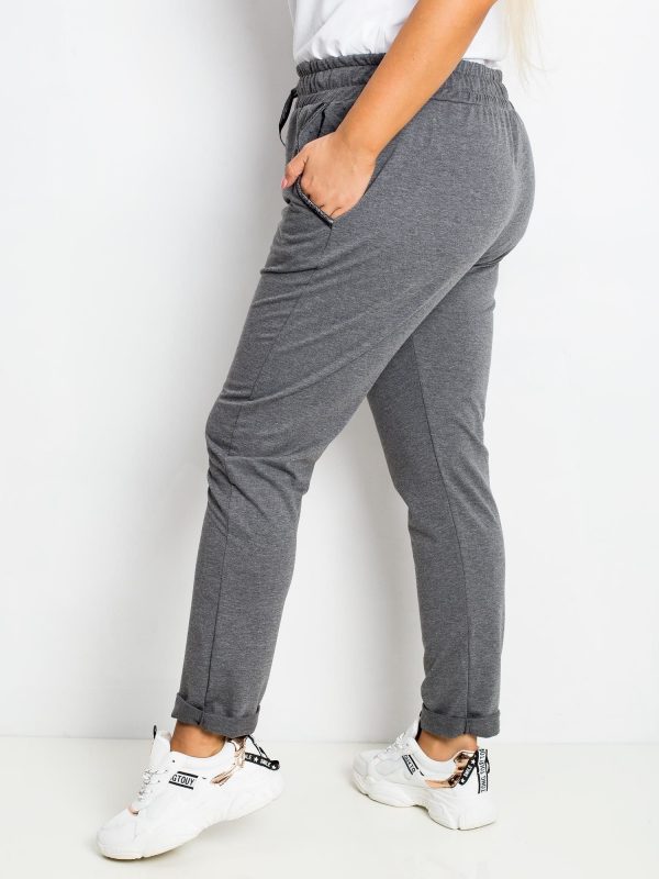 Dark Grey Plus Size Pants Savage