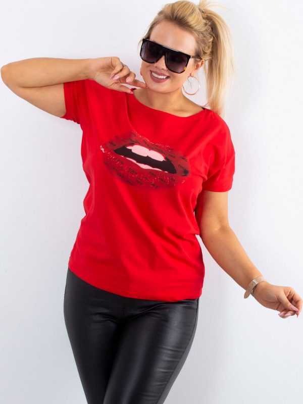 Red T-shirt Ambitious PLUS SIZE