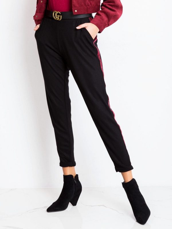 RUE PARIS Black Truth pants