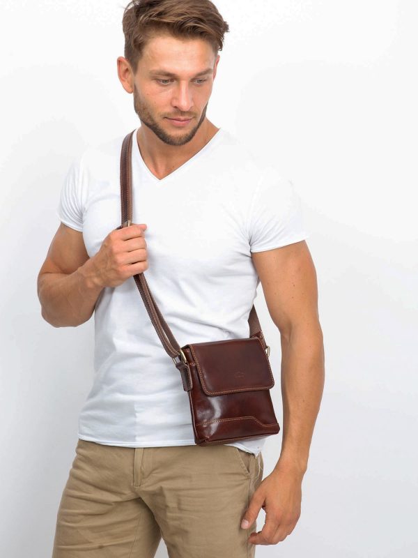 Brown Mens Messenger Bag