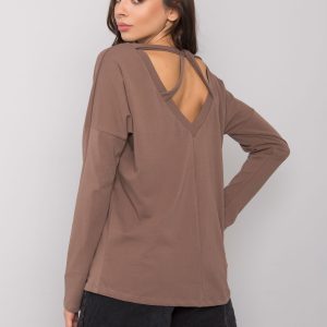 Brown Women's Long Sleeve Blouse Libourne RUE PARIS