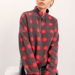 BSL Red Plaid Sweatshirt