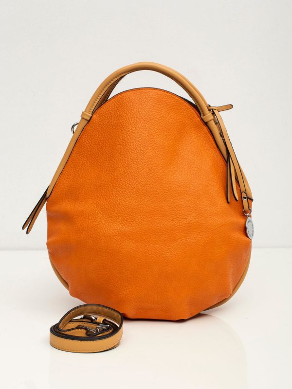 Orange eco-leather bag