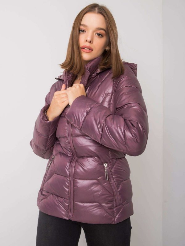 Ashlyn Purple Quilted Jacket