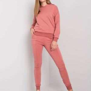 Dirty pink sweatshirt set with sweatshirt and pants Cristine