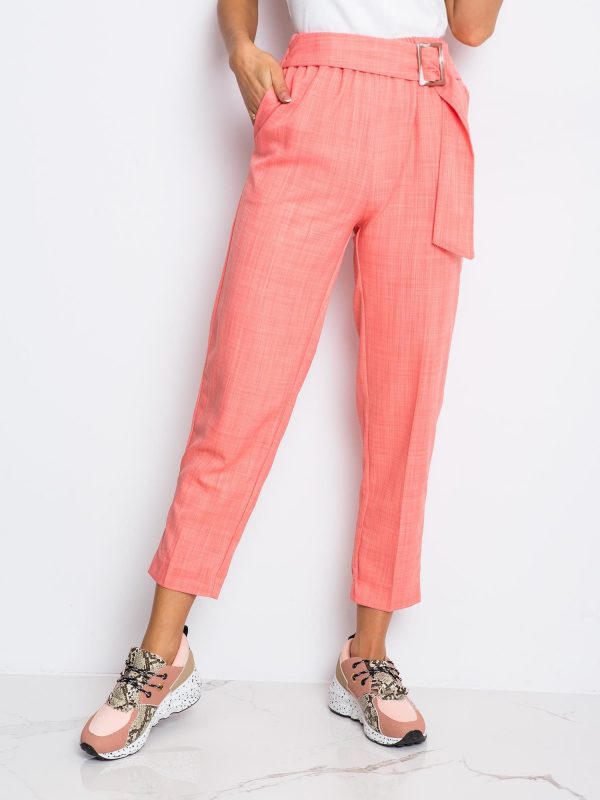 RUE PARIS Pink Honey pants