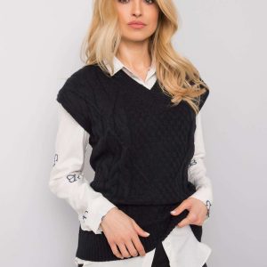 Ellianna Black Knitted Vest