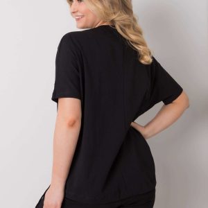 Ruthie's black plus size blouse