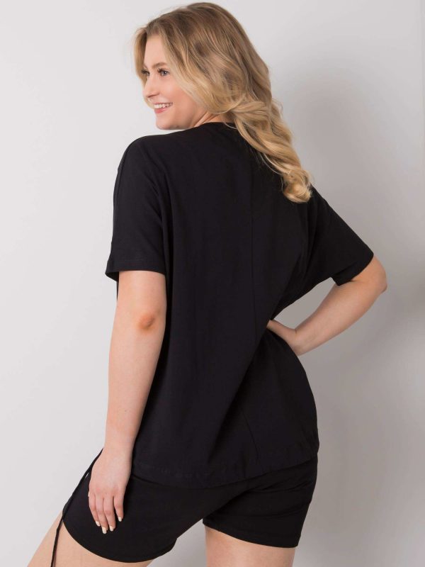 Ruthie's black plus size blouse