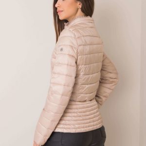 Beige Quilted Jacket Justine