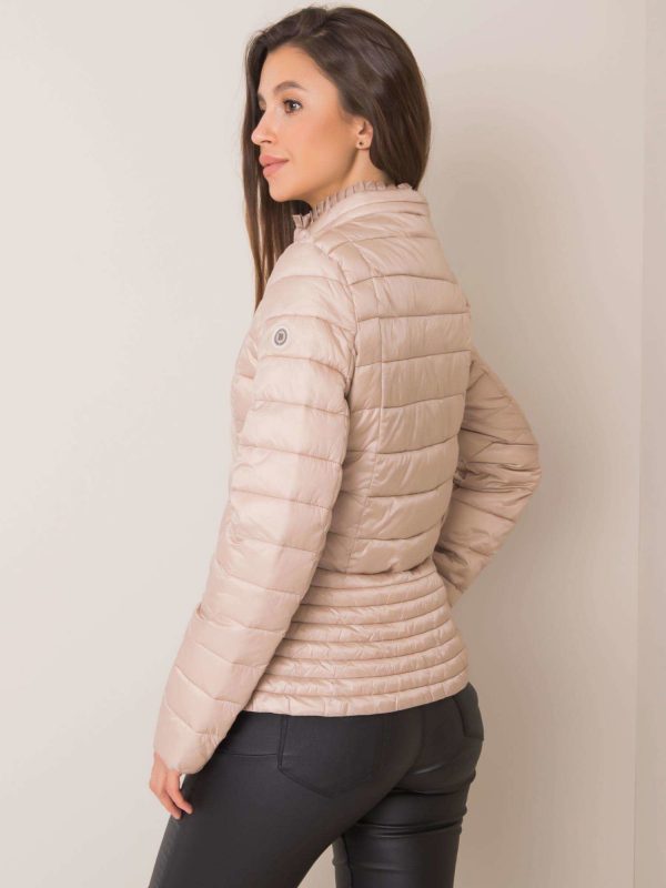 Beige Quilted Jacket Justine