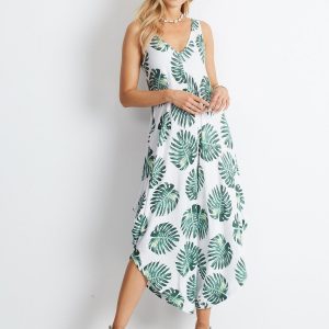 White and green Ensconce jumpsuit