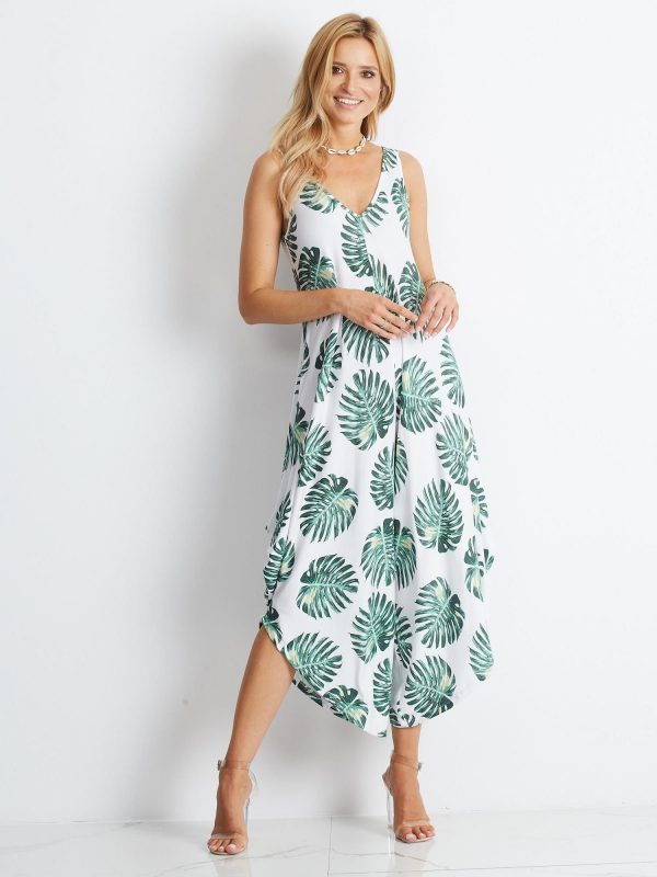 White and green Ensconce jumpsuit