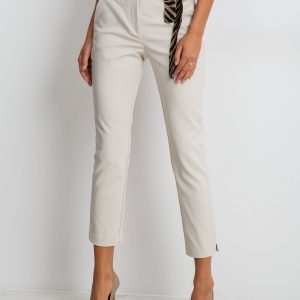 Light Beige Classy Trousers