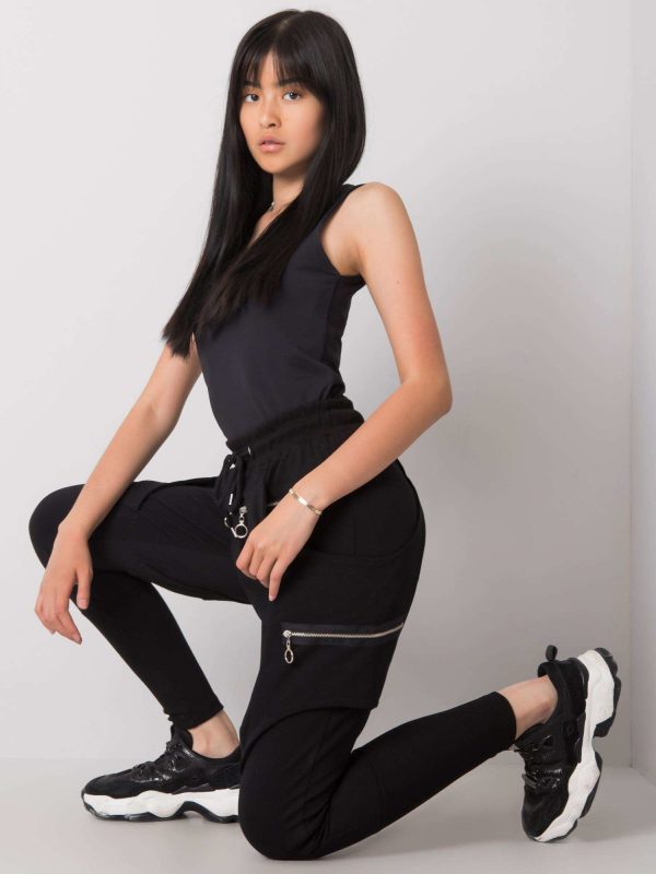 Megan Black Sweatpants