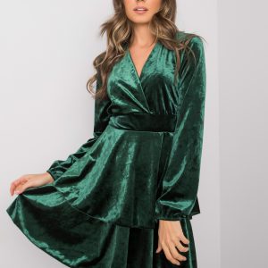 Green velour dress Alice RUE PARIS