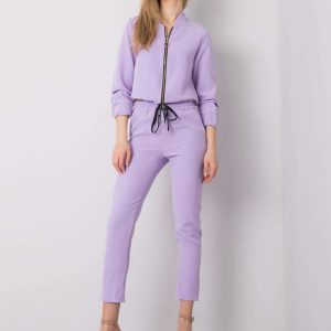 Purple Nessa Fabric Pants