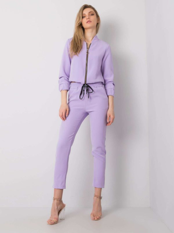 Purple Nessa Fabric Pants