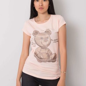 Light pink t-shirt with Misha applique