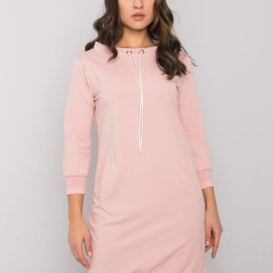 Dirty pink cotton dress Sinead RUE PARIS