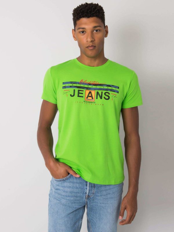 Green Men's T-Shirt with Round Neck Royce