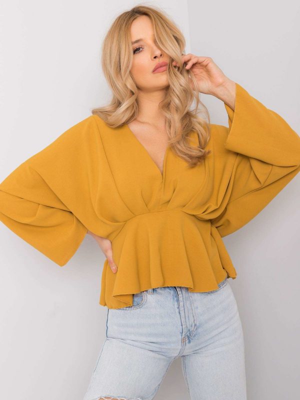 Raquela mustard blouse