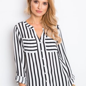 RUE PARIS White-Black Blouse Forever