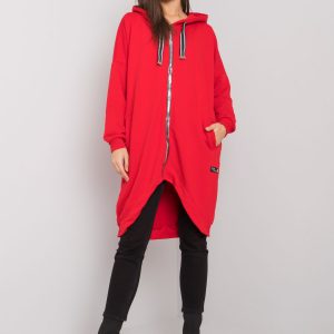 Jassalina Red Zip Hoodie