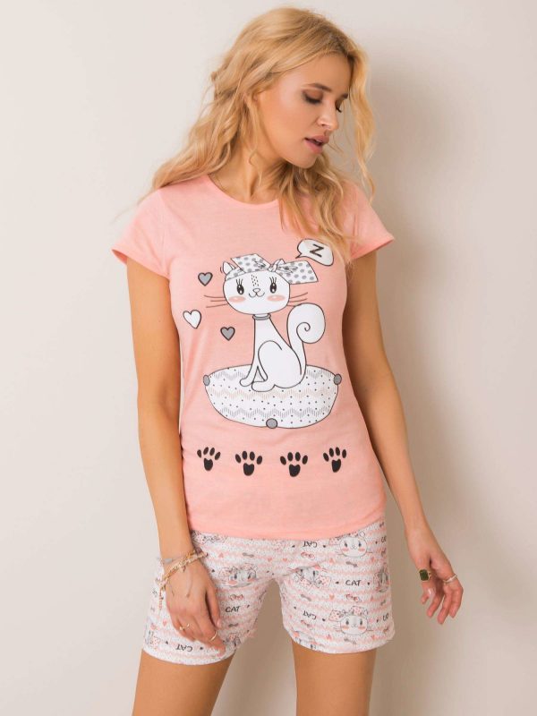 Kitten Peach Pyjamas