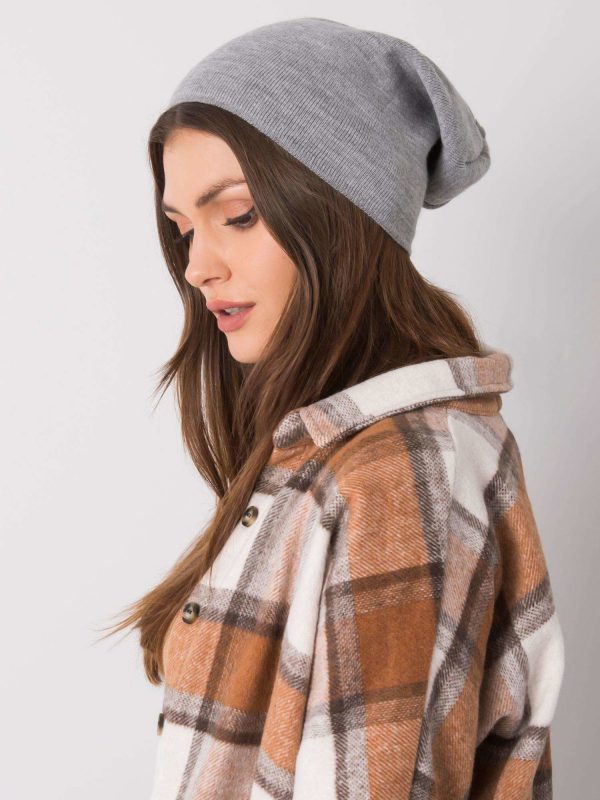 Women's Grey Smooth Hat