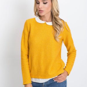 RUE PARIS Dark yellow Prestige sweater