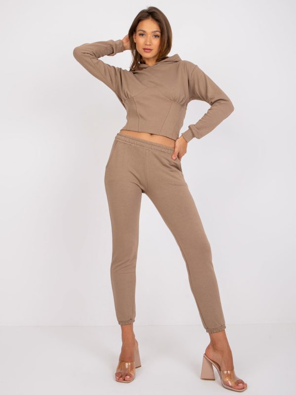 Beige tracksuit set with trousers Neele