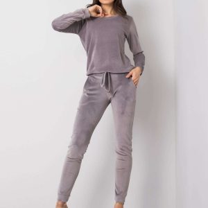 Grey velour set Clarisa RUE PARIS