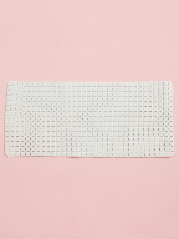 White Non-slip Bathroom Mat