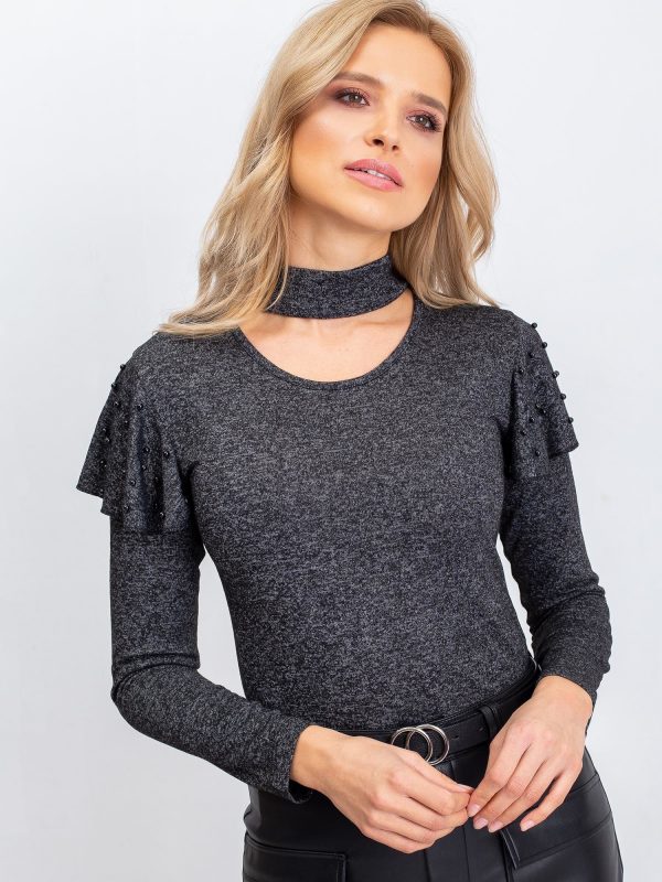 Everly Graphite Blouse