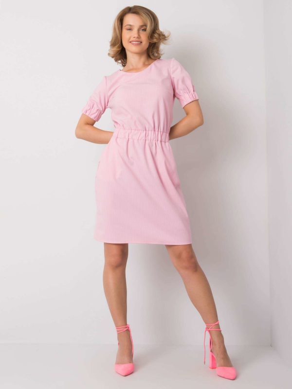 Merline Pink Striped Dress