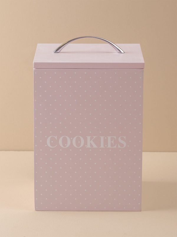 Pink Biscuit Container