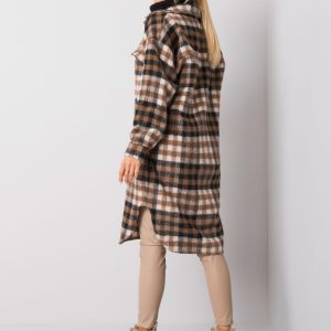 Brown and black Gemma outerwear shirt