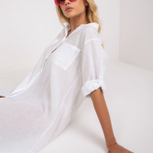 White Cotton Long Shirt OCH BELLA