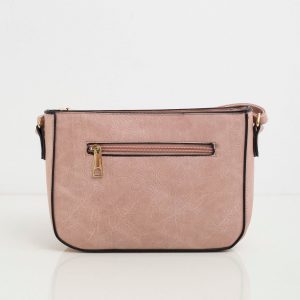 Pink eco leather ladies handbag