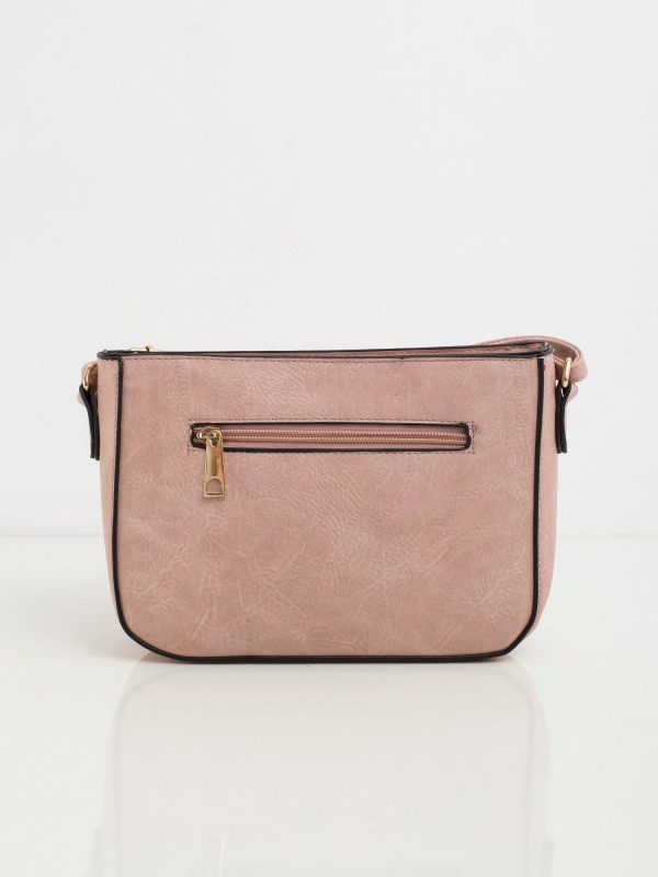 Pink eco leather ladies handbag