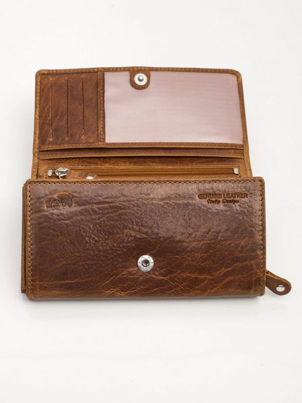 Women's Brown Leather Wallet