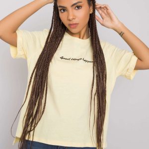 Yellow cotton t-shirt Kaylee RUE PARIS