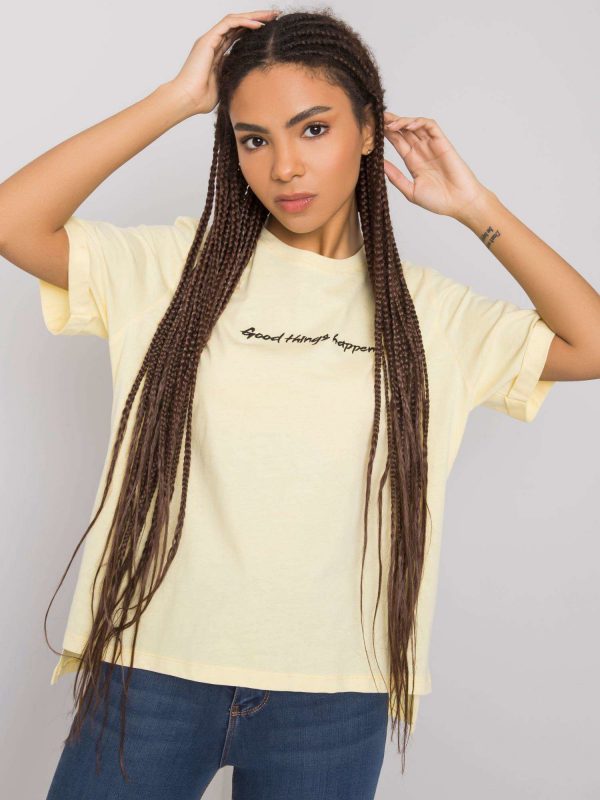 Yellow cotton t-shirt Kaylee RUE PARIS