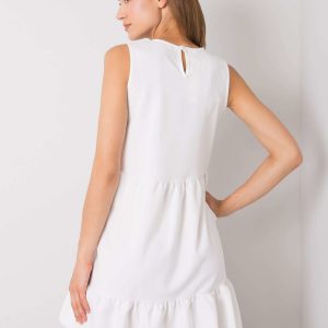 Andre RUE PARIS white ruffle dress