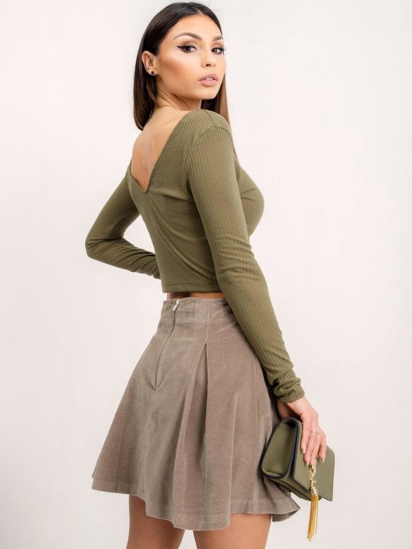 BSL Beige Corduroy Skirt