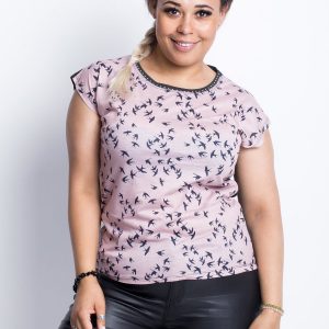 Dirty pink t-shirt Sizzling PLUS SIZE